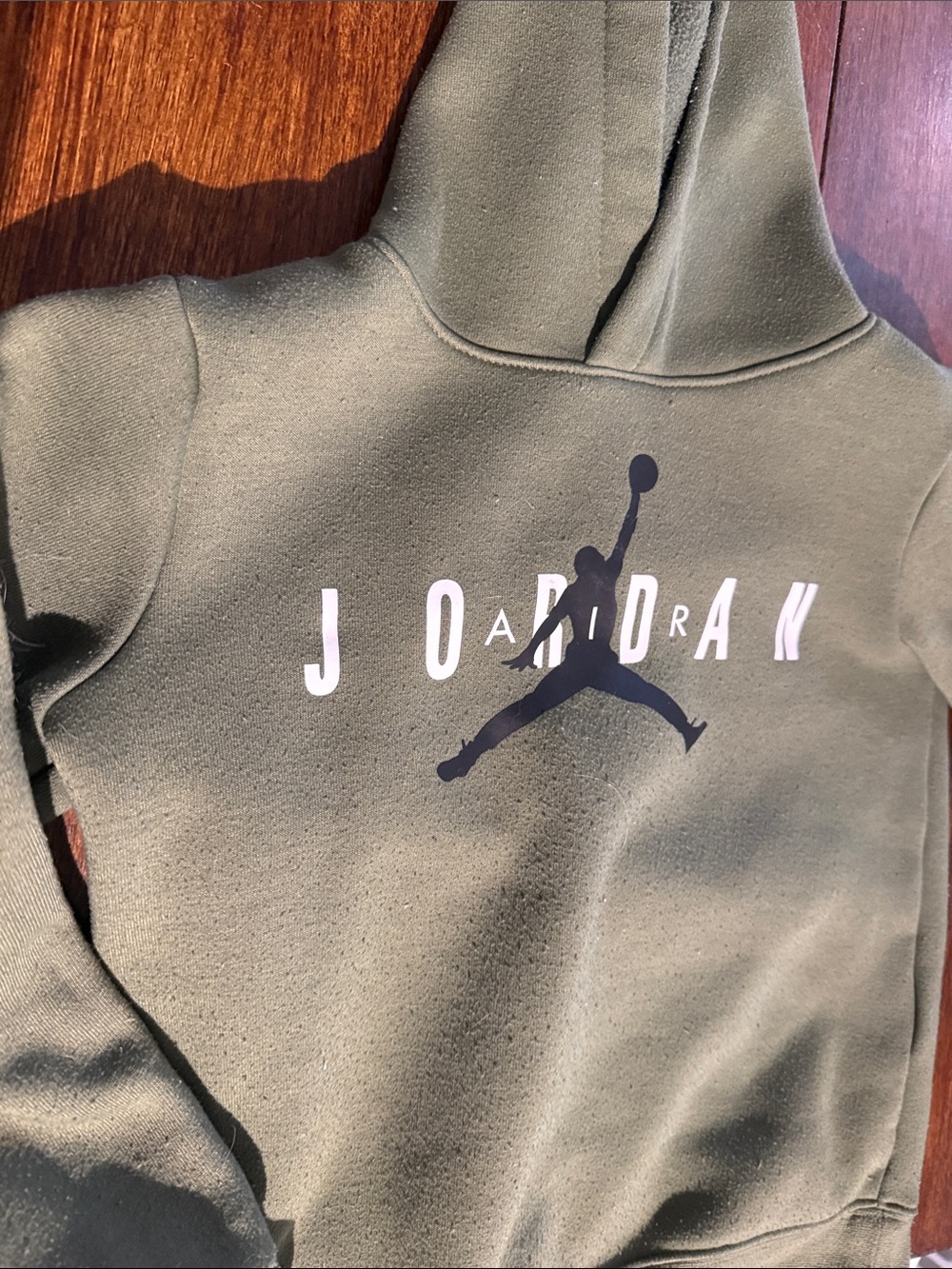 Jordan Olive Green Kids' Pullover Hoodie with Jumpman Logo
